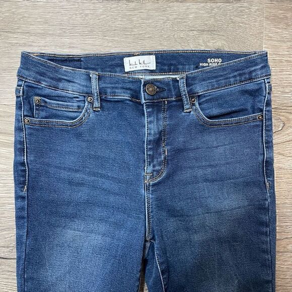Nicole Miller Jeans Womens Size 4 SOHO High Rise Ankle Skinny Medium Wash - Picture 2 of 9